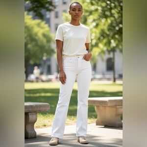 Eddie Bauer Women's Boot Cut Jeans - White